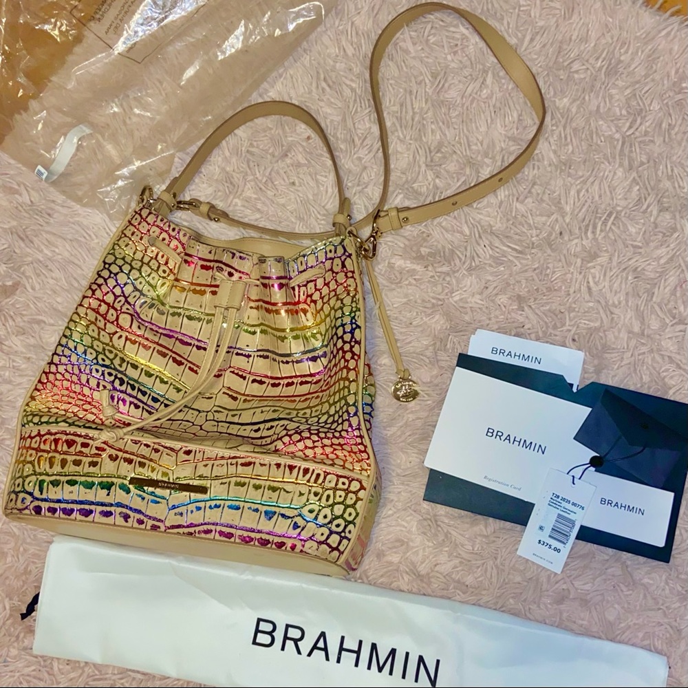 Brahmin Marlowe Limited Edition 🌈 Bucket Bag 🌈